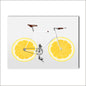 Cycling Art Decor Posters and Prints Bicycle Lemon