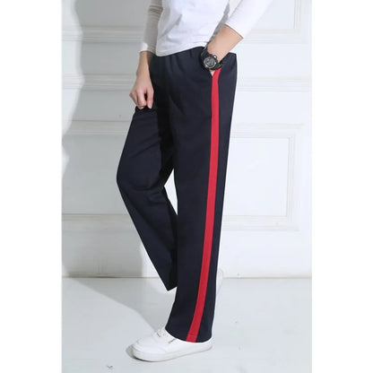 Unisex New Pants Casual Sweatpants Striped Bastic Trousers Pants Men Joggers Simple Work Pants