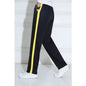 Unisex New Pants Casual Sweatpants Striped Bastic Trousers Pants Men Joggers Simple Work Pants