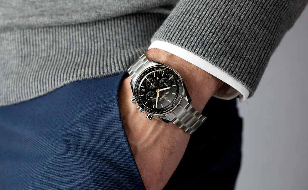 PAGANI DESIGN 2026 New Men Watches Luxury Quartz Watch For Men Auto Date Chronograph Sapphire crystal Stainless steel Wristwatch
