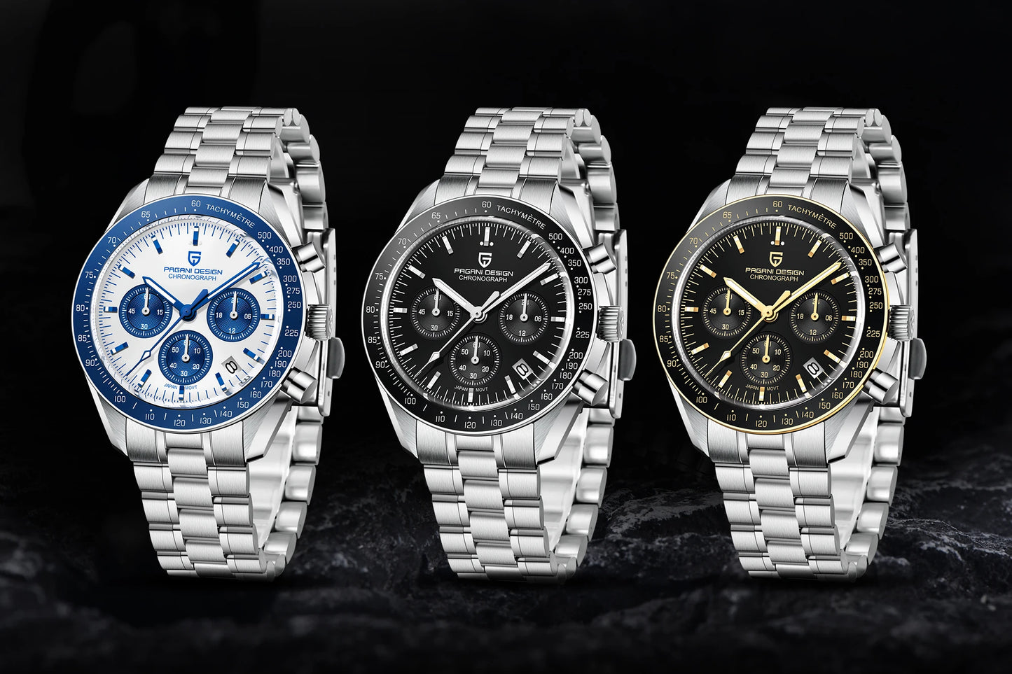 PAGANI DESIGN 2026 New Men Watches Luxury Quartz Watch For Men Auto Date Chronograph Sapphire crystal Stainless steel Wristwatch