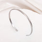 Cross-Border Fashion Personalized Electroplated Non-Fading Women's Bracelet with a Light Luxury and High-End Feel, Open Ring-Shaped Simple Bracelet