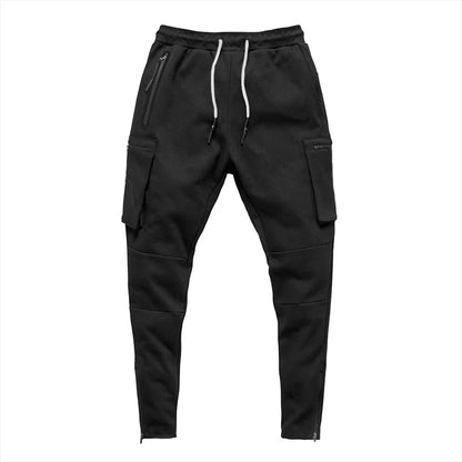 Men's Cargo Pants Gym Workout Sweatpants Tactical Training Track Pants Fitness Casual Jogger Trousers Outdoor Hiking Sport Pants