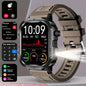 LAXASFIT 2026 New LED Men's Smart Watch Bluetooth Voice Control Multi-Sport Modes Health Monitoring Outdoor Sports Smartwatch