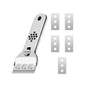 Stainless Steel Hob Scraper Kitchen Glass&Ceramic Scraper with Replacement Blades Wall Floor Window Cleaning Scraper Tools