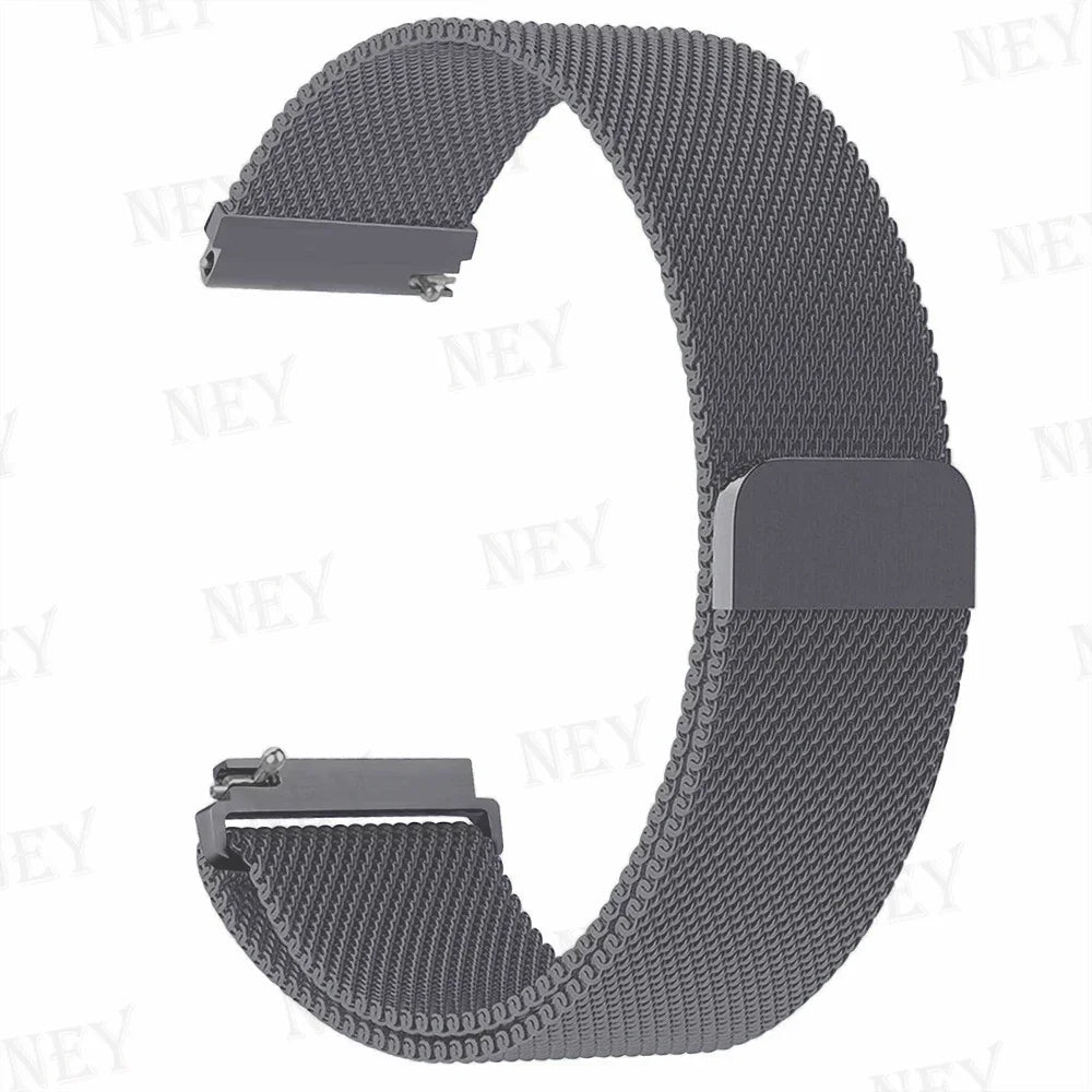 20mm/22mm Milanese band For Amazfit GTS/2/2e/3/4/GTS2 Mini/GTR 47mm/GTR2/3/4/Pro stratos Metal Bracelet Amazfit bip 3 pro strap