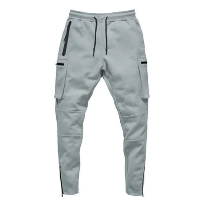 Men's Cargo Pants Gym Workout Sweatpants Tactical Training Track Pants Fitness Casual Jogger Trousers Outdoor Hiking Sport Pants