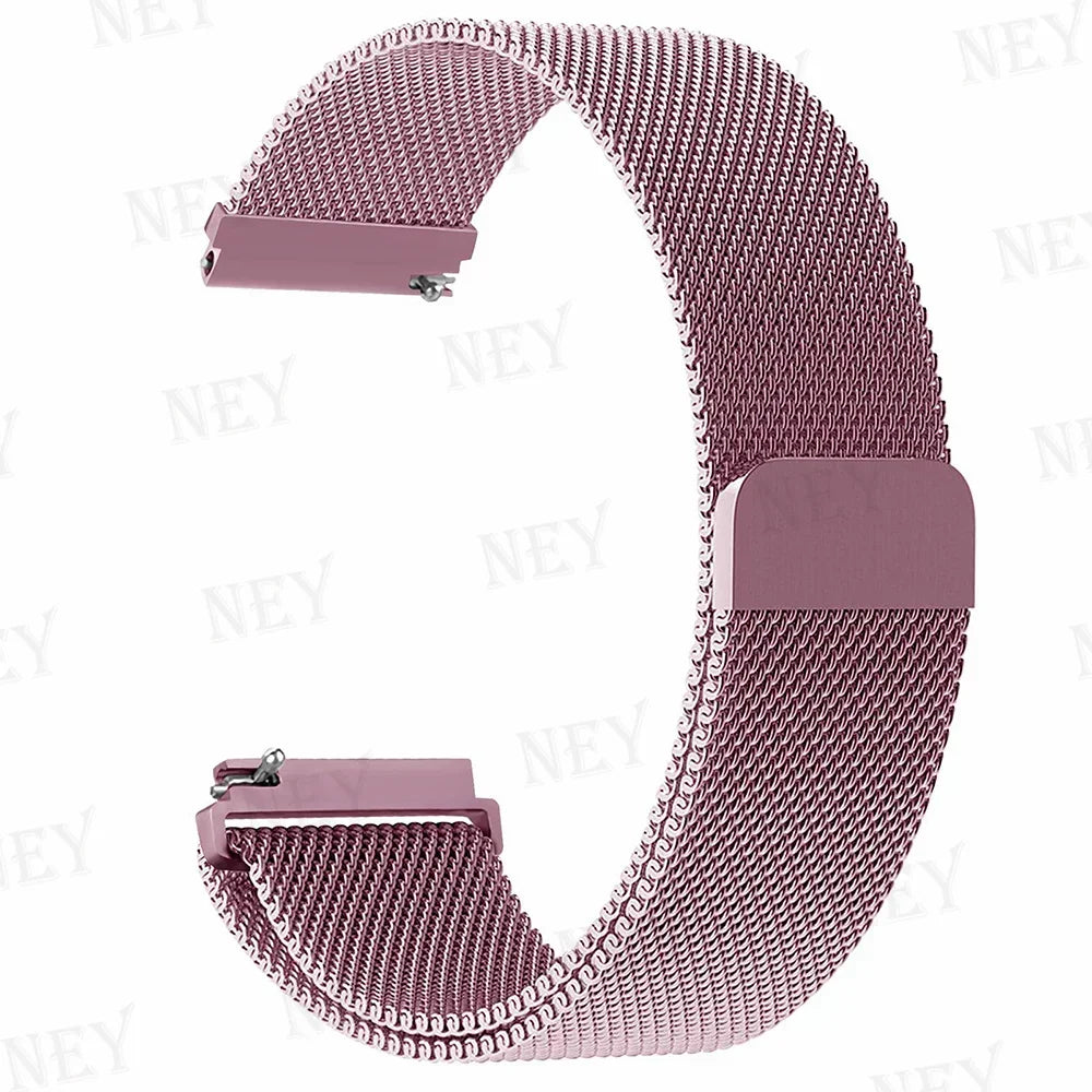 20mm/22mm Milanese band For Amazfit GTS/2/2e/3/4/GTS2 Mini/GTR 47mm/GTR2/3/4/Pro stratos Metal Bracelet Amazfit bip 3 pro strap