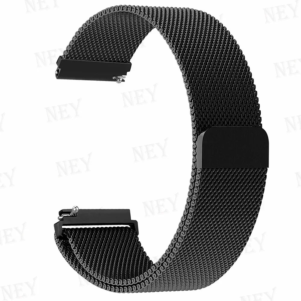 20mm/22mm Milanese band For Amazfit GTS/2/2e/3/4/GTS2 Mini/GTR 47mm/GTR2/3/4/Pro stratos Metal Bracelet Amazfit bip 3 pro strap