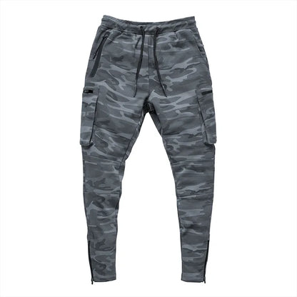 Men's Cargo Pants Gym Workout Sweatpants Tactical Training Track Pants Fitness Casual Jogger Trousers Outdoor Hiking Sport Pants