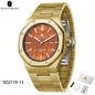 SAPPHERO Fashion Men's Watches Stainless Steel Watches Men's Business Watches Date Display Waterproof Men's Watches For Men