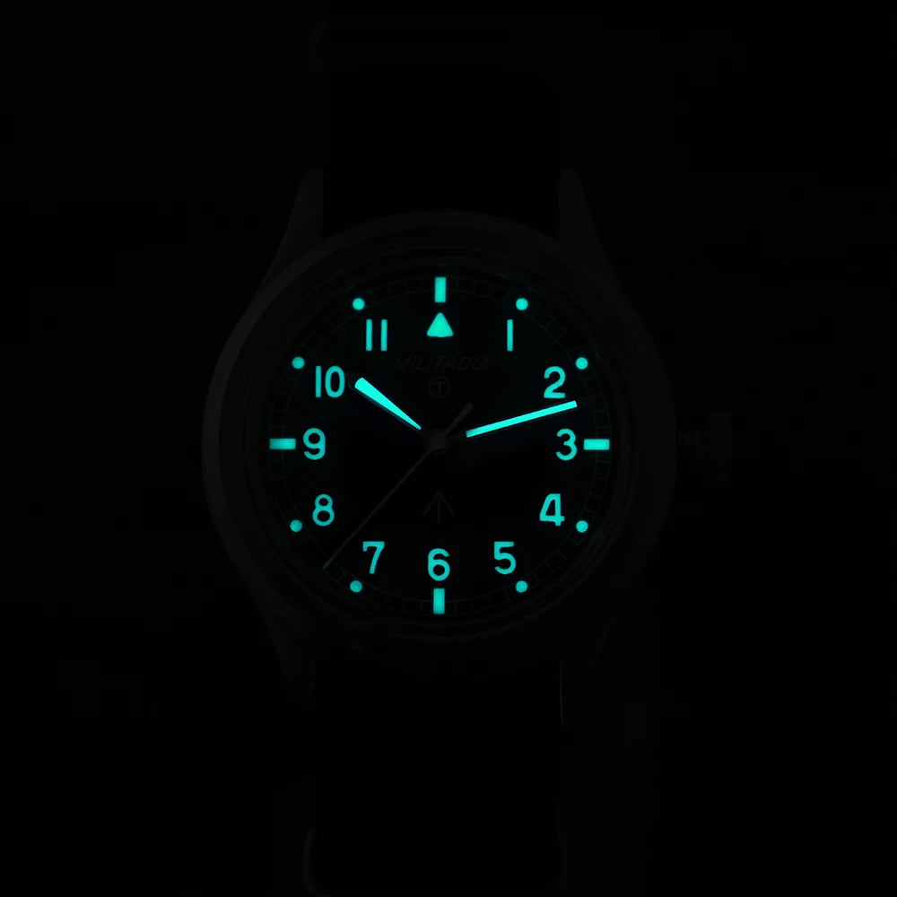 Militado ML22 Limited Edition Quartz Watch Miyota 2035 Movement K1 Glass Vintage Watch BGW9 C3 Luminous 10Bar Men's Watch