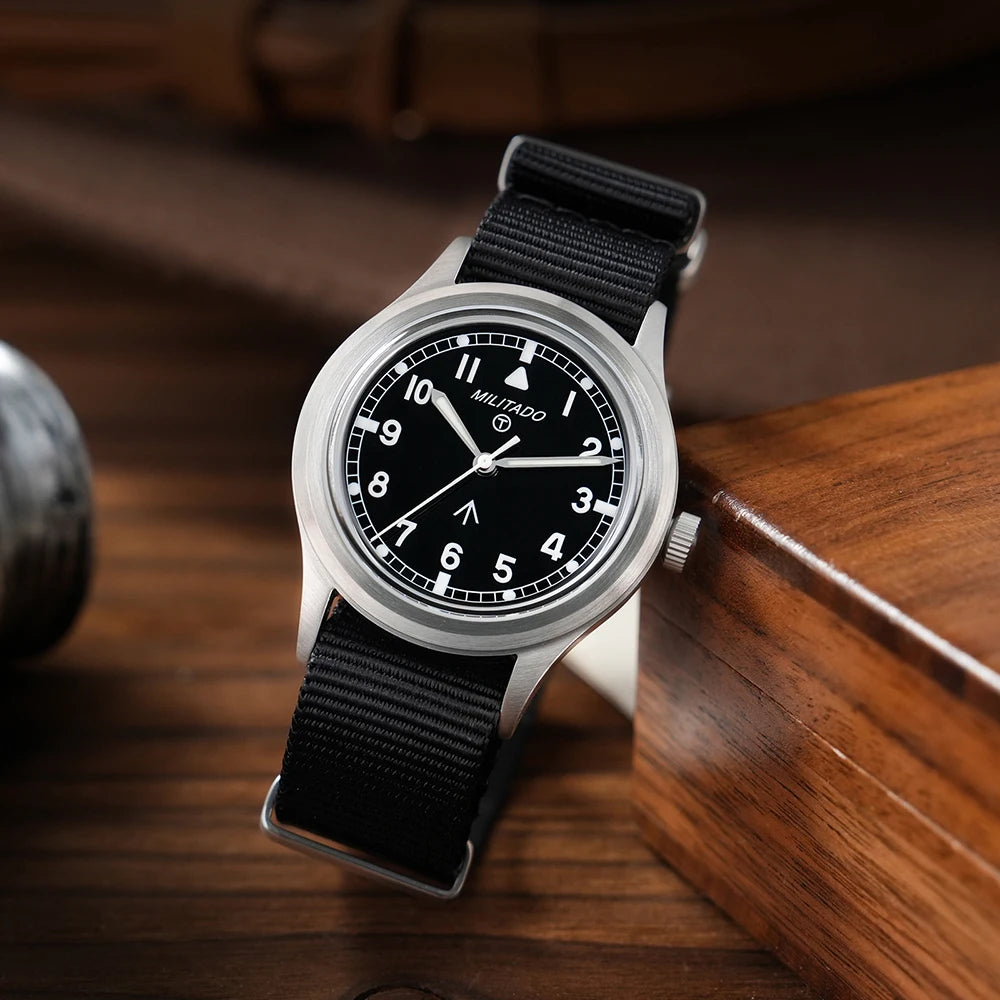Militado ML22 Limited Edition Quartz Watch Miyota 2035 Movement K1 Glass Vintage Watch BGW9 C3 Luminous 10Bar Men's Watch