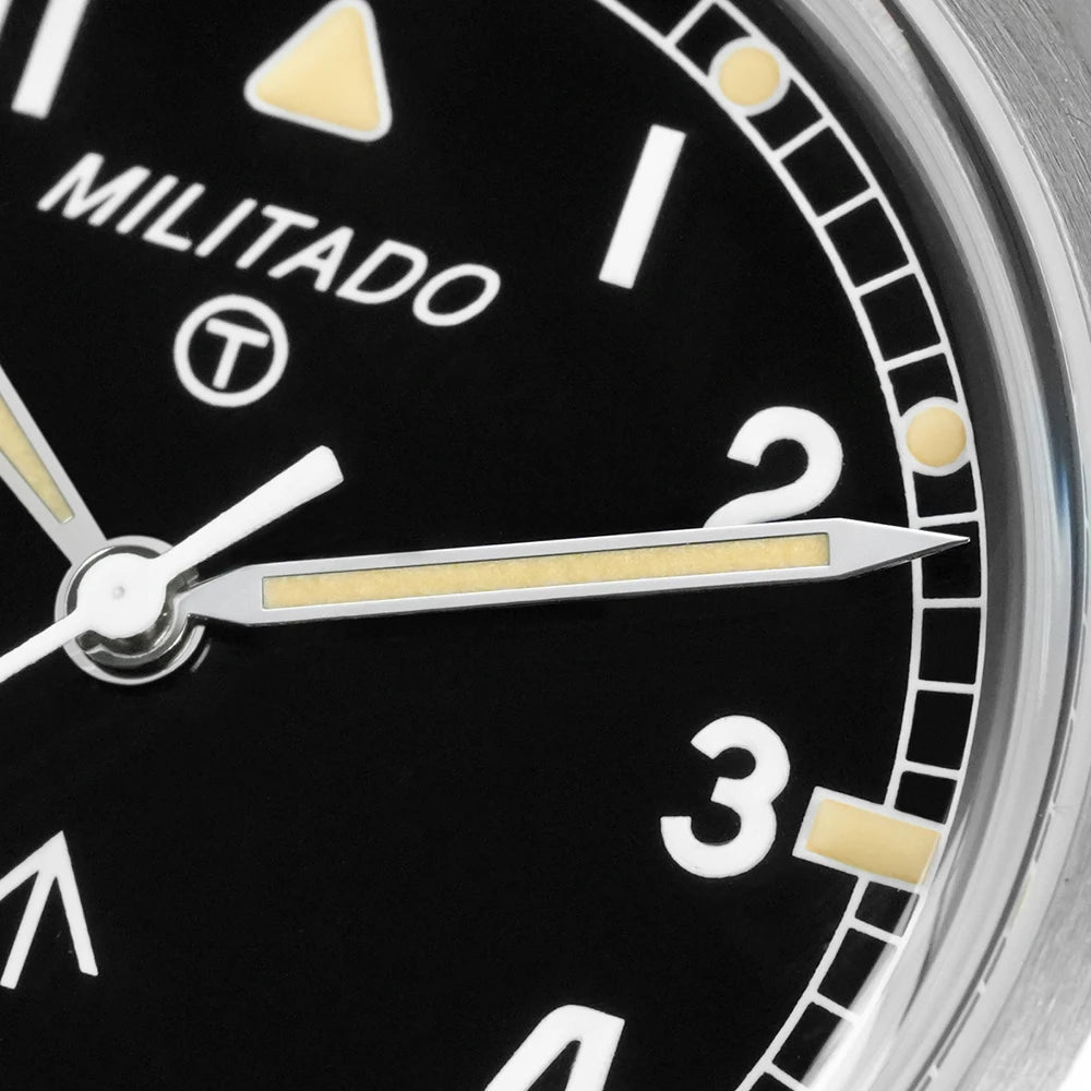 Militado ML22 Limited Edition Quartz Watch Miyota 2035 Movement K1 Glass Vintage Watch BGW9 C3 Luminous 10Bar Men's Watch