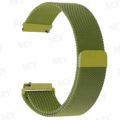 20mm/22mm Milanese band For Amazfit GTS/2/2e/3/4/GTS2 Mini/GTR 47mm/GTR2/3/4/Pro stratos Metal Bracelet Amazfit bip 3 pro strap