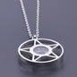 1Pc Gothic Moon Cross Round Memory Relicario Pendant Necklaces Jewelry Animal Glass Floating Cremation Ashes Locket Men Collares