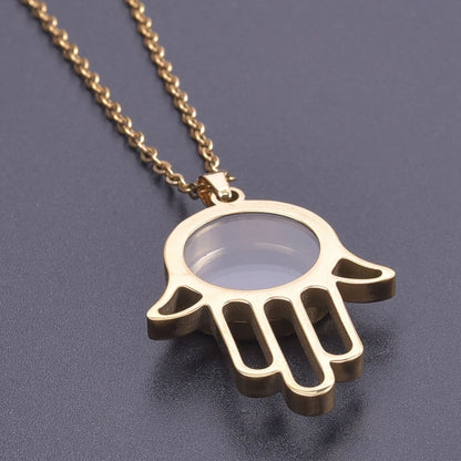 1Pc Gothic Moon Cross Round Memory Relicario Pendant Necklaces Jewelry Animal Glass Floating Cremation Ashes Locket Men Collares