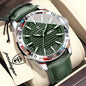 POEDAGAR Original Business Man Wristwatch Waterproof Luminous Date Week Casual Watch For Men Quartz Leather Luxury Fashion Men's Watches Reloj