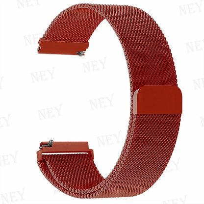 20mm/22mm Milanese band For Amazfit GTS/2/2e/3/4/GTS2 Mini/GTR 47mm/GTR2/3/4/Pro stratos Metal Bracelet Amazfit bip 3 pro strap