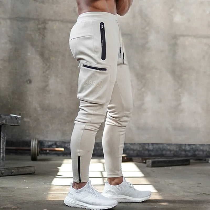 Men's Tactical Cargo Jogger Pants Camo Cotton Elastic Waist Gym Workout Running Training Streetwear Casual Sportswear Trousers