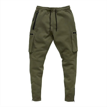 Men's Cargo Pants Gym Workout Sweatpants Tactical Training Track Pants Fitness Casual Jogger Trousers Outdoor Hiking Sport Pants