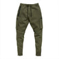 Men's Cargo Pants Gym Workout Sweatpants Tactical Training Track Pants Fitness Casual Jogger Trousers Outdoor Hiking Sport Pants