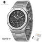 SAPPHERO Fashion Men's Watches Stainless Steel Watches Men's Business Watches Date Display Waterproof Men's Watches For Men