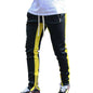 Men's casual and fashionable long pants, tight fitting gym sports pants, street wear, runners' small foot sports pants