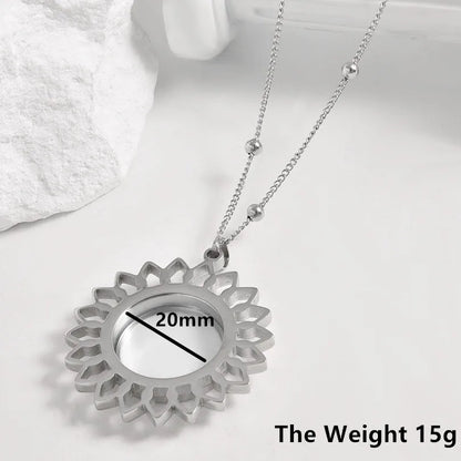 1Pc Gothic Moon Cross Round Memory Relicario Pendant Necklaces Jewelry Animal Glass Floating Cremation Ashes Locket Men Collares