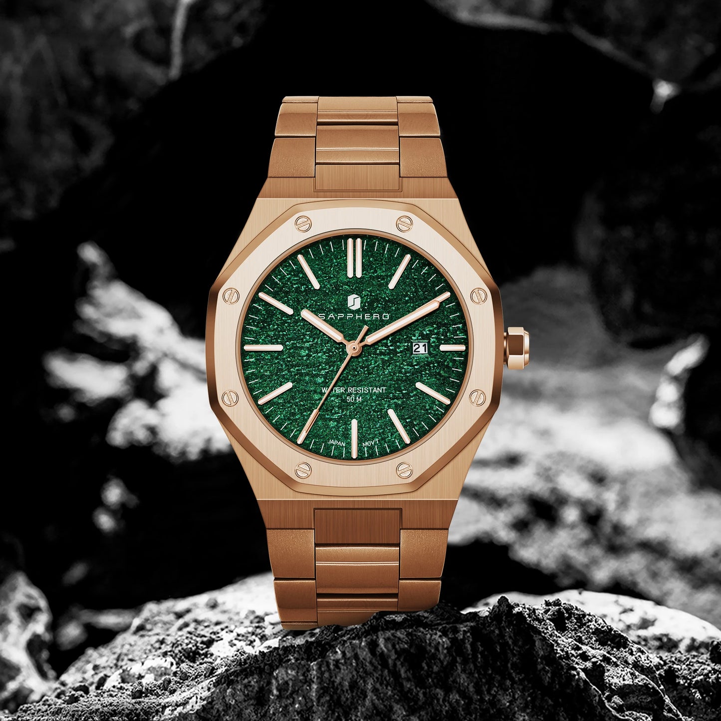 SAPPHERO Fashion Men's Watches Stainless Steel Watches Men's Business Watches Date Display Waterproof Men's Watches For Men