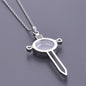 1Pc Gothic Moon Cross Round Memory Relicario Pendant Necklaces Jewelry Animal Glass Floating Cremation Ashes Locket Men Collares