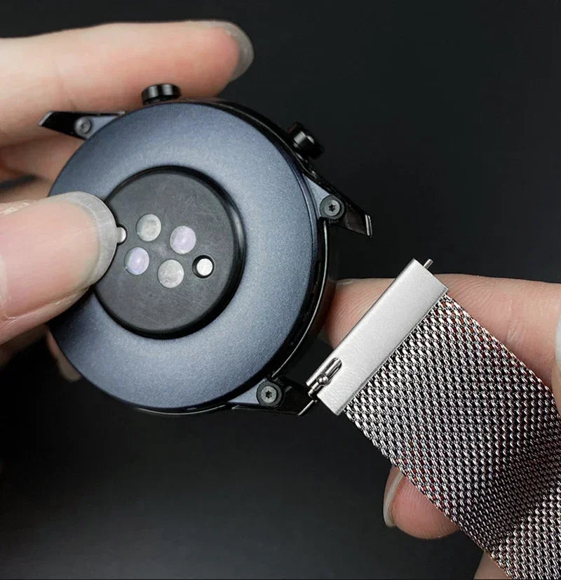 20mm/22mm Milanese band For Amazfit GTS/2/2e/3/4/GTS2 Mini/GTR 47mm/GTR2/3/4/Pro stratos Metal Bracelet Amazfit bip 3 pro strap