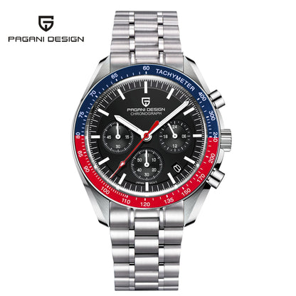 PAGANI DESIGN 2026 New Men Watches Luxury Quartz Watch For Men Auto Date Chronograph Sapphire crystal Stainless steel Wristwatch