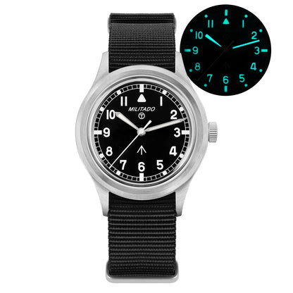 Militado ML22 Limited Edition Quartz Watch Miyota 2035 Movement K1 Glass Vintage Watch BGW9 C3 Luminous 10Bar Men's Watch