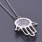 1Pc Gothic Moon Cross Round Memory Relicario Pendant Necklaces Jewelry Animal Glass Floating Cremation Ashes Locket Men Collares
