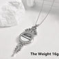 1Pc Gothic Moon Cross Round Memory Relicario Pendant Necklaces Jewelry Animal Glass Floating Cremation Ashes Locket Men Collares