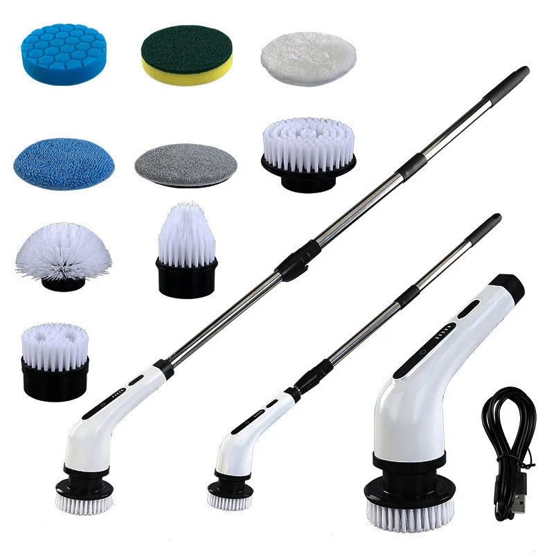 Cordless Spin Scrubber Electric Multipurpose Cleaning Brush for Kitchen Bathroom Toilet - Household Hair Brushes And Mops
