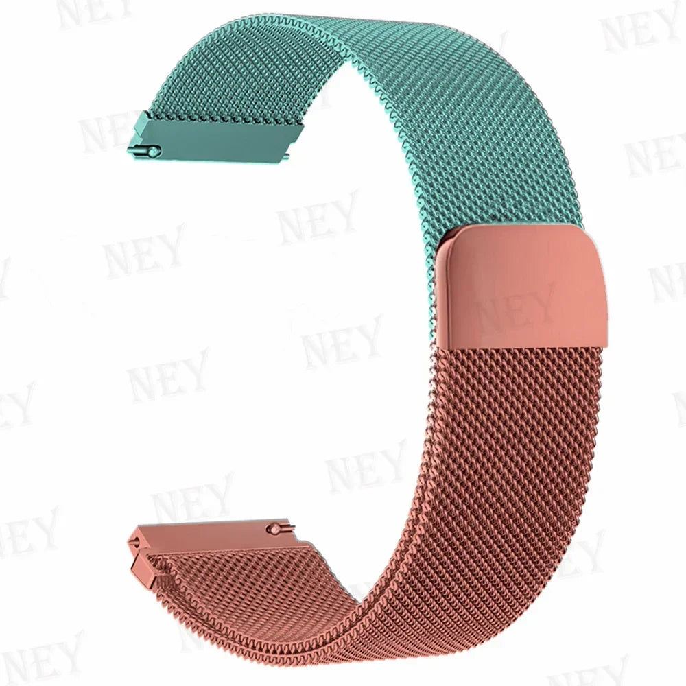 20mm/22mm Milanese band For Amazfit GTS/2/2e/3/4/GTS2 Mini/GTR 47mm/GTR2/3/4/Pro stratos Metal Bracelet Amazfit bip 3 pro strap